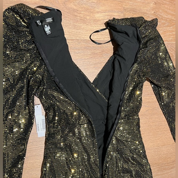 NWT! Gold Dress by Aqua - Picture 6 of 9